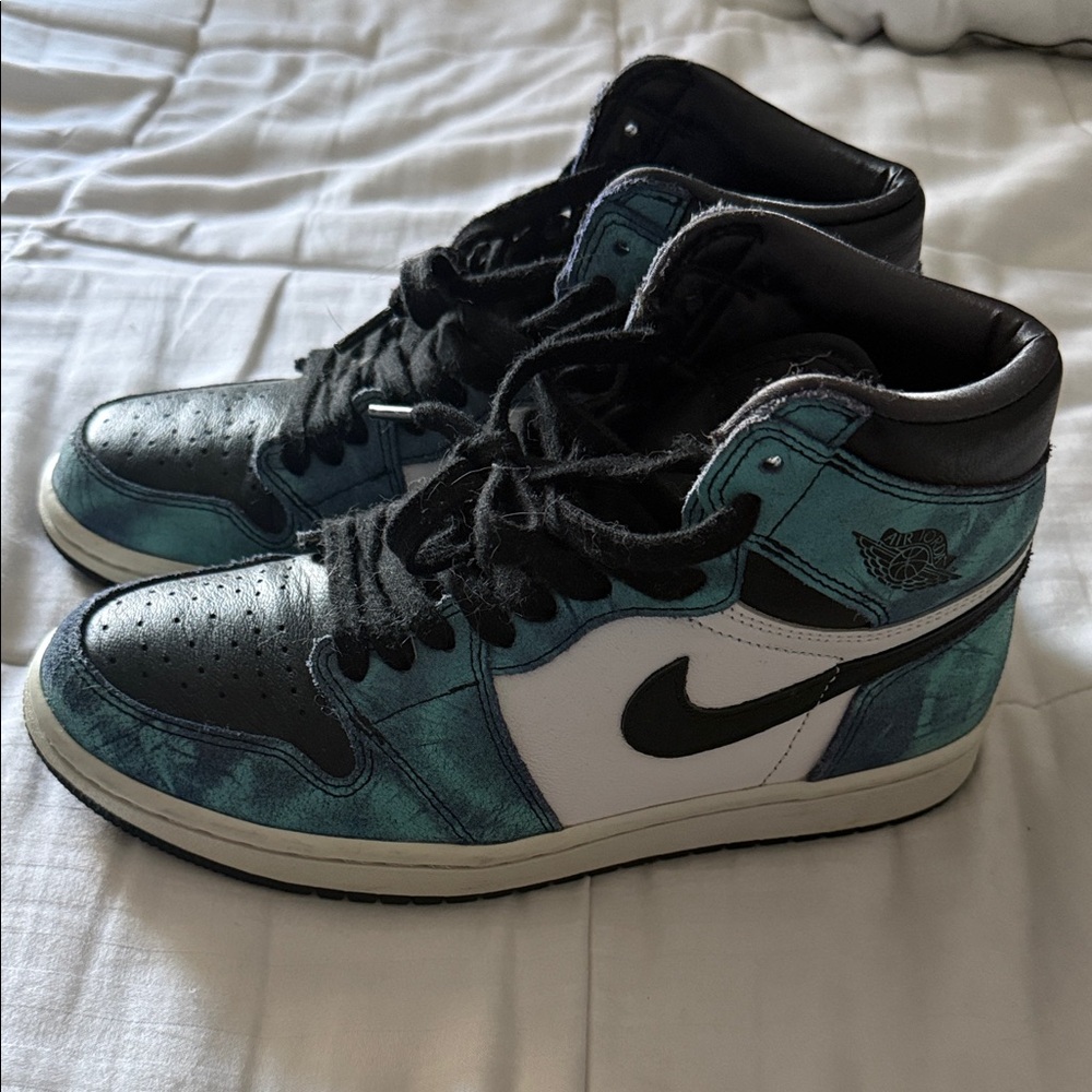 Jordan Sneakers in Teal and Black